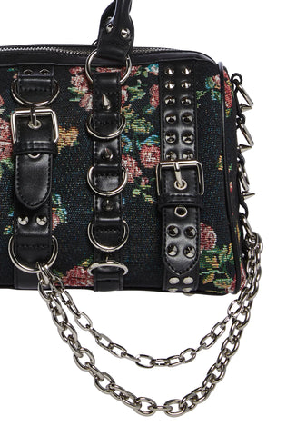 Crash & Burn Buckle Mini Bag-Floral