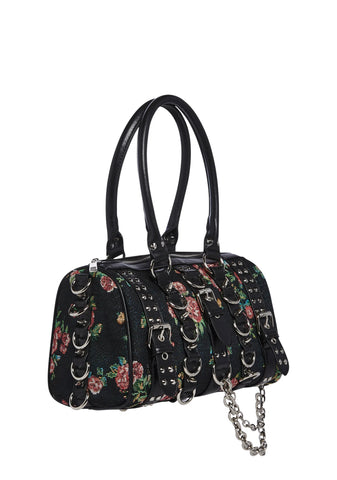 Crash & Burn Buckle Mini Bag-Floral