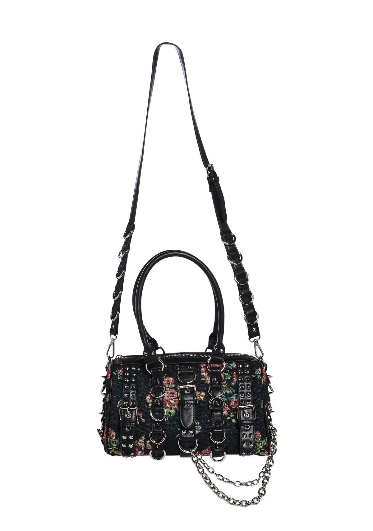 Crash & Burn Buckle Mini Bag-Floral
