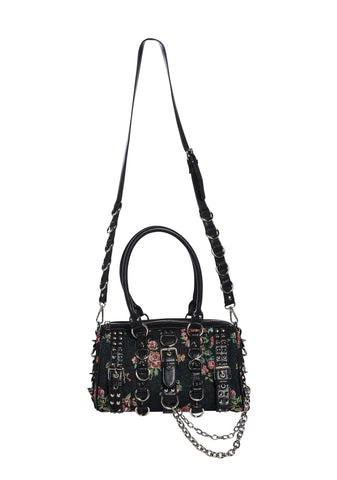 Crash & Burn Buckle Mini Bag-Floral