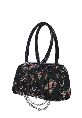 Crash & Burn Buckle Mini Bag-Floral