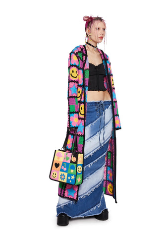 Happy In My Mind Crochet Cardigan