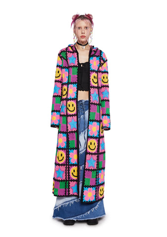 Happy In My Mind Crochet Cardigan