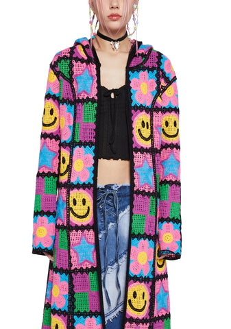 Happy In My Mind Crochet Cardigan