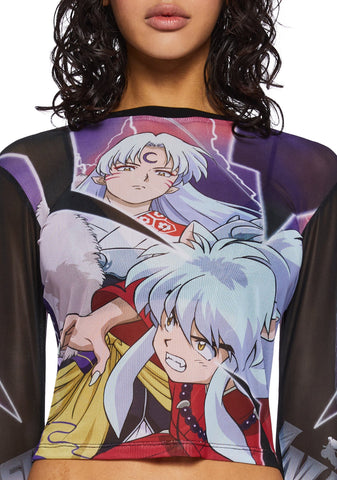 Electric Battle Mesh Top