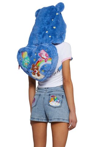 Lotsa Heart Hoodie Backpack - Blue