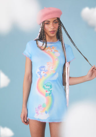 Ride The Rainbow Mesh Mini Dress