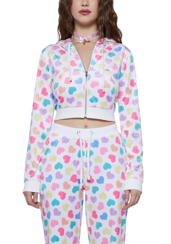 Loyal Maneater Velour Track Jacket - Multi