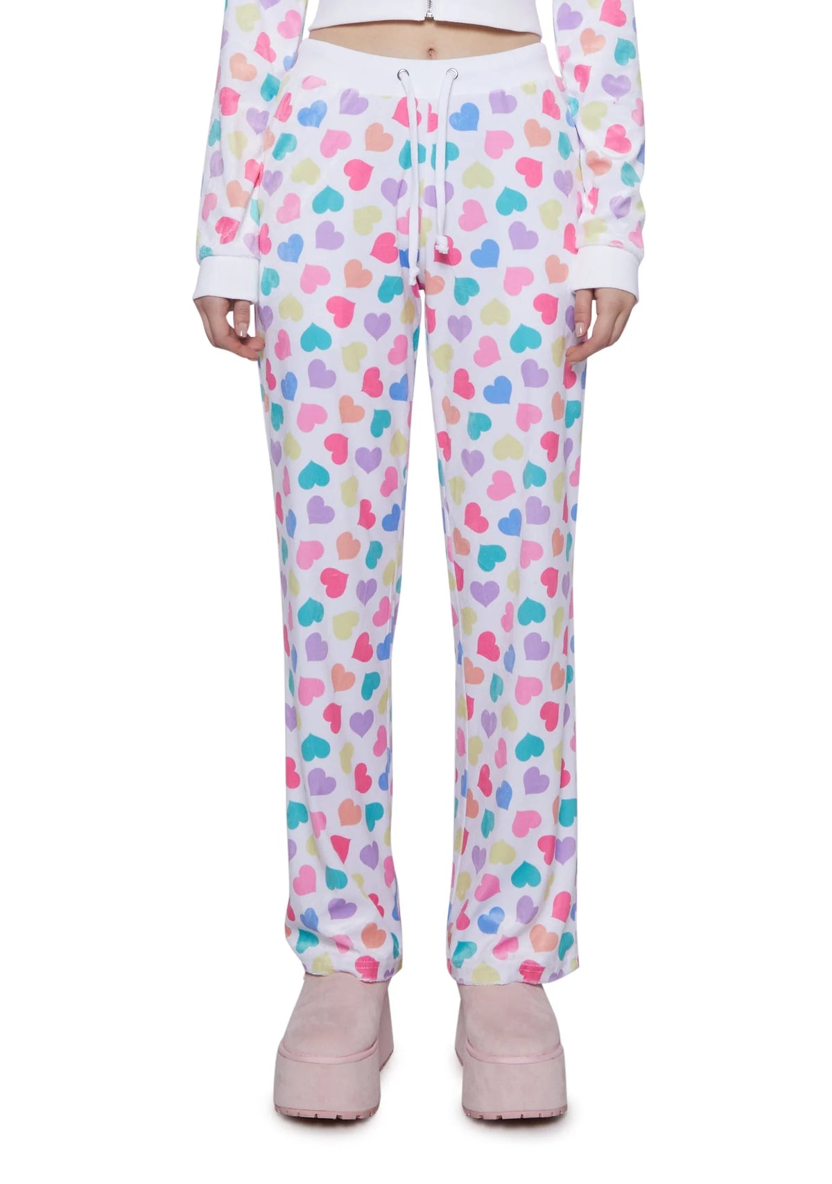 Loyal Maneater Velour Track Pants - Multi