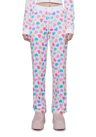 Loyal Maneater Velour Track Pants - Multi