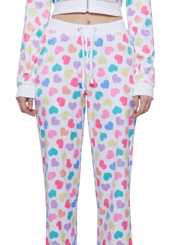 Loyal Maneater Velour Track Pants - Multi