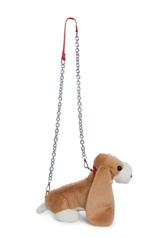 Smoochy Pooch Plush Bag - Brown