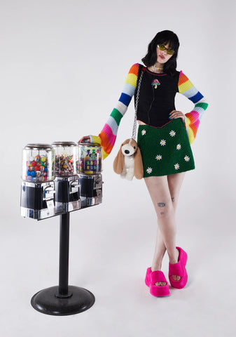 Smoochy Pooch Plush Bag - Brown