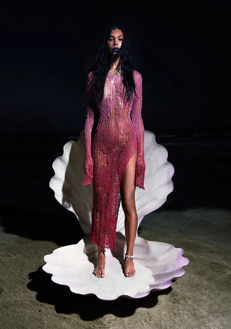 A Lifetime With You Longline Sweater-Red