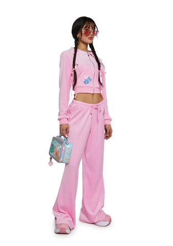 Tenderheart's Touch Velour Wide leg Pants