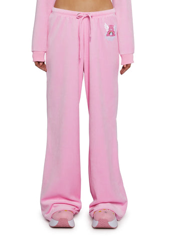 Tenderheart's Touch Velour Wide leg Pants