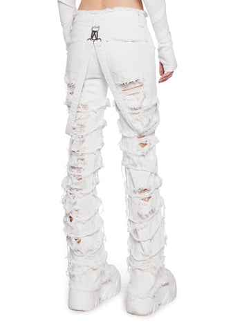 Pitch Washed Heavy Distressed Jeans