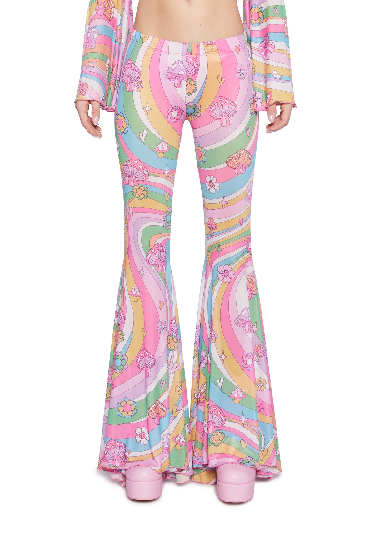 Technicolor Dreams Flare Pants