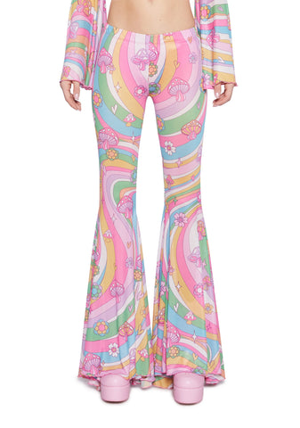 Technicolor Dreams Flare Pants