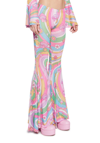 Technicolor Dreams Flare Pants