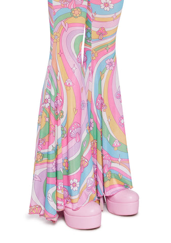 Technicolor Dreams Flare Pants