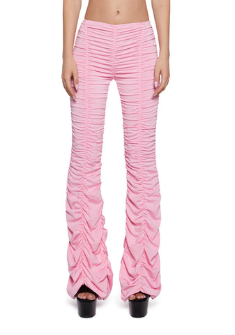 Lasso Babe Flare Pants - Pink