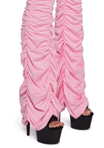 Lasso Babe Flare Pants - Pink