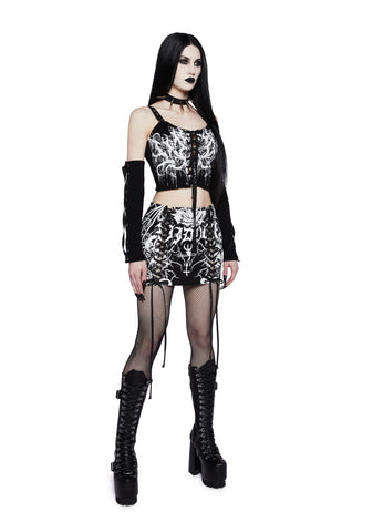 Rebel Uprising Mini Skirt