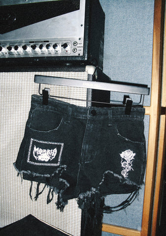 Grim Dynamo High Waisted Denim Shorts