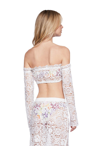 Country Charm Crochet Crop Top