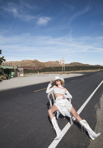 Country Charm Crochet Crop Top