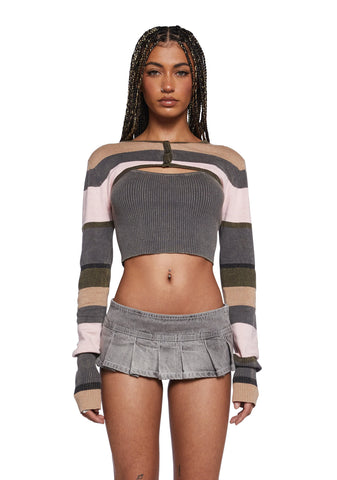 Shiree Tank Top And Shrug Set