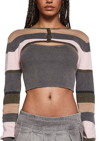 Shiree Tank Top And Shrug Set