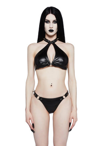 The Vengeance Is Mine Lingerie Set - Matte