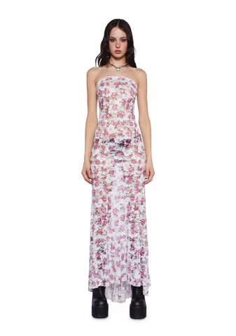 Up On The Roof Floral Midi Dress
