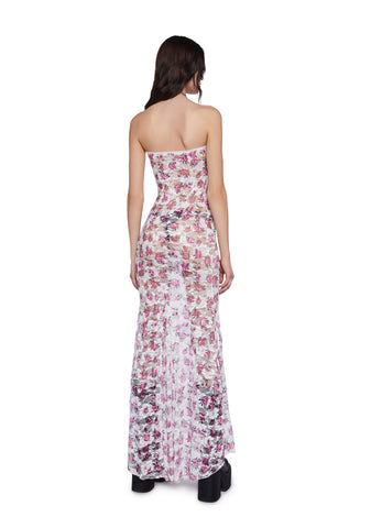 Up On The Roof Floral Midi Dress