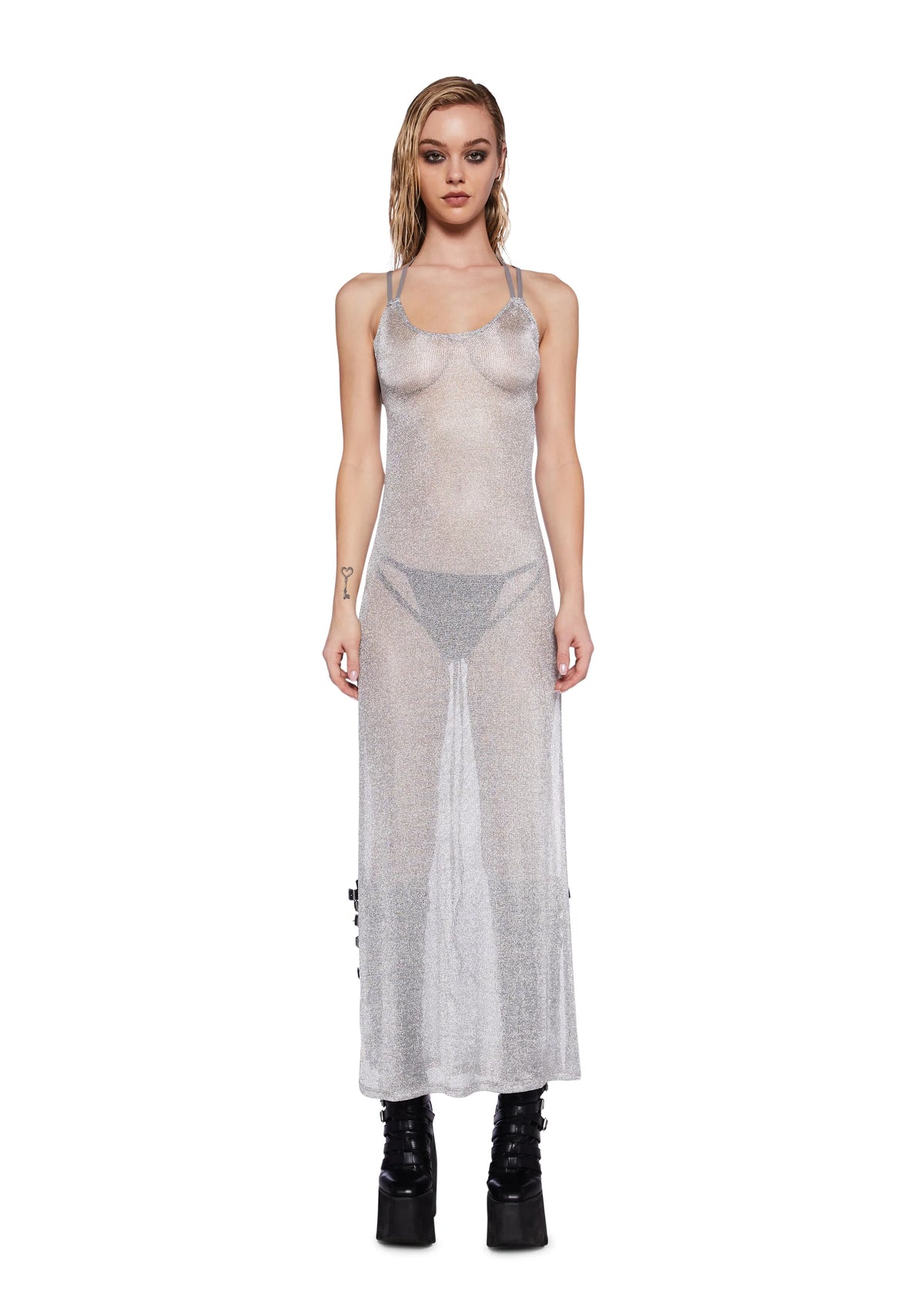 Pitch Metallic Maxi Dress