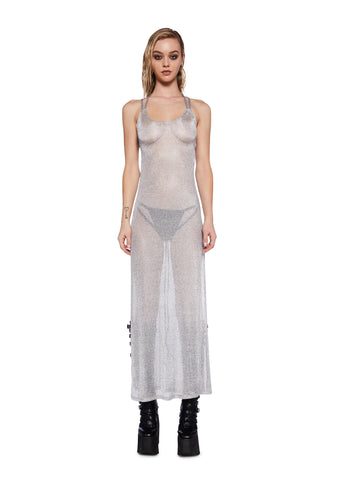 Pitch Metallic Maxi Dress