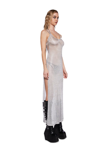 Pitch Metallic Maxi Dress