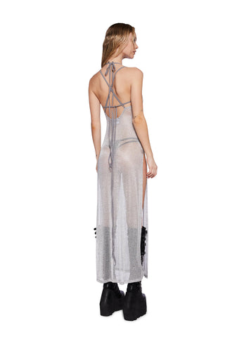 Pitch Metallic Maxi Dress