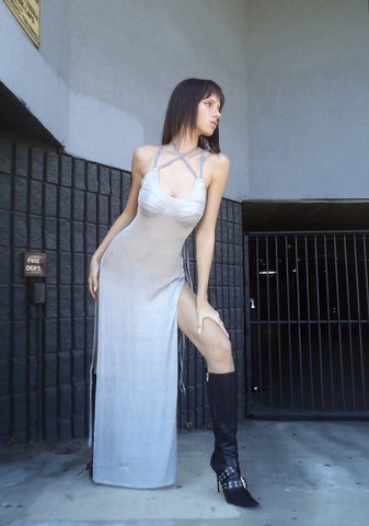 Pitch Metallic Maxi Dress