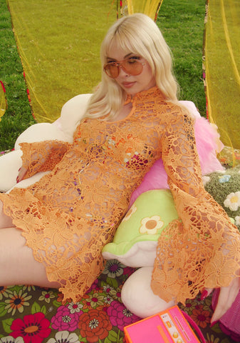 Groovy Kind Mini Dress - Orange