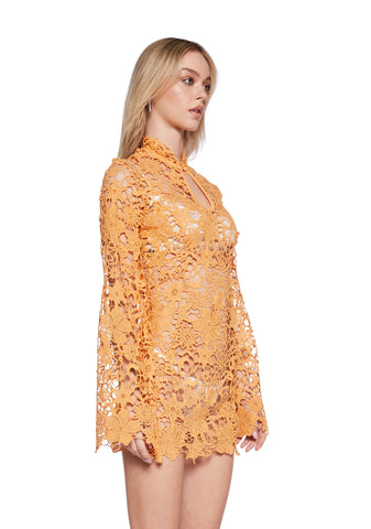Groovy Kind Mini Dress - Orange