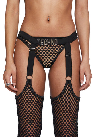Techno Fantasy Chaps Set - Black