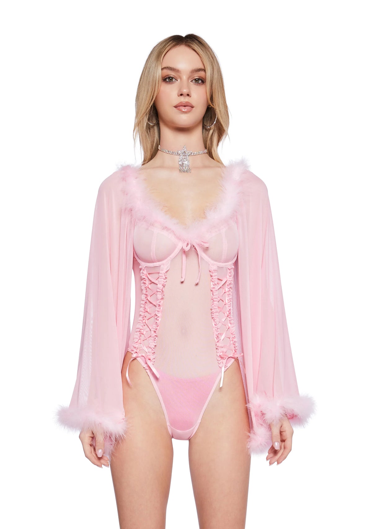 Romantic Interlude Mesh Bodysuit