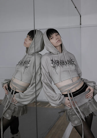 Pitch Backless Cropped Hoodie