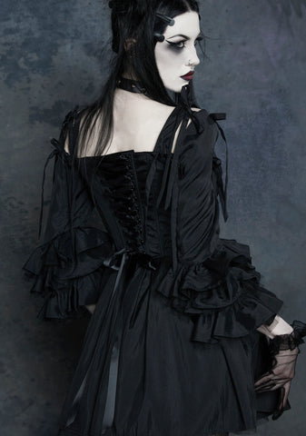 Haunted Hue Mini Dress - Black