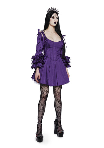 Haunted Hue Mini Dress - Purple