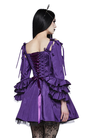 Haunted Hue Mini Dress - Purple