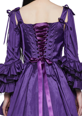 Haunted Hue Mini Dress - Purple